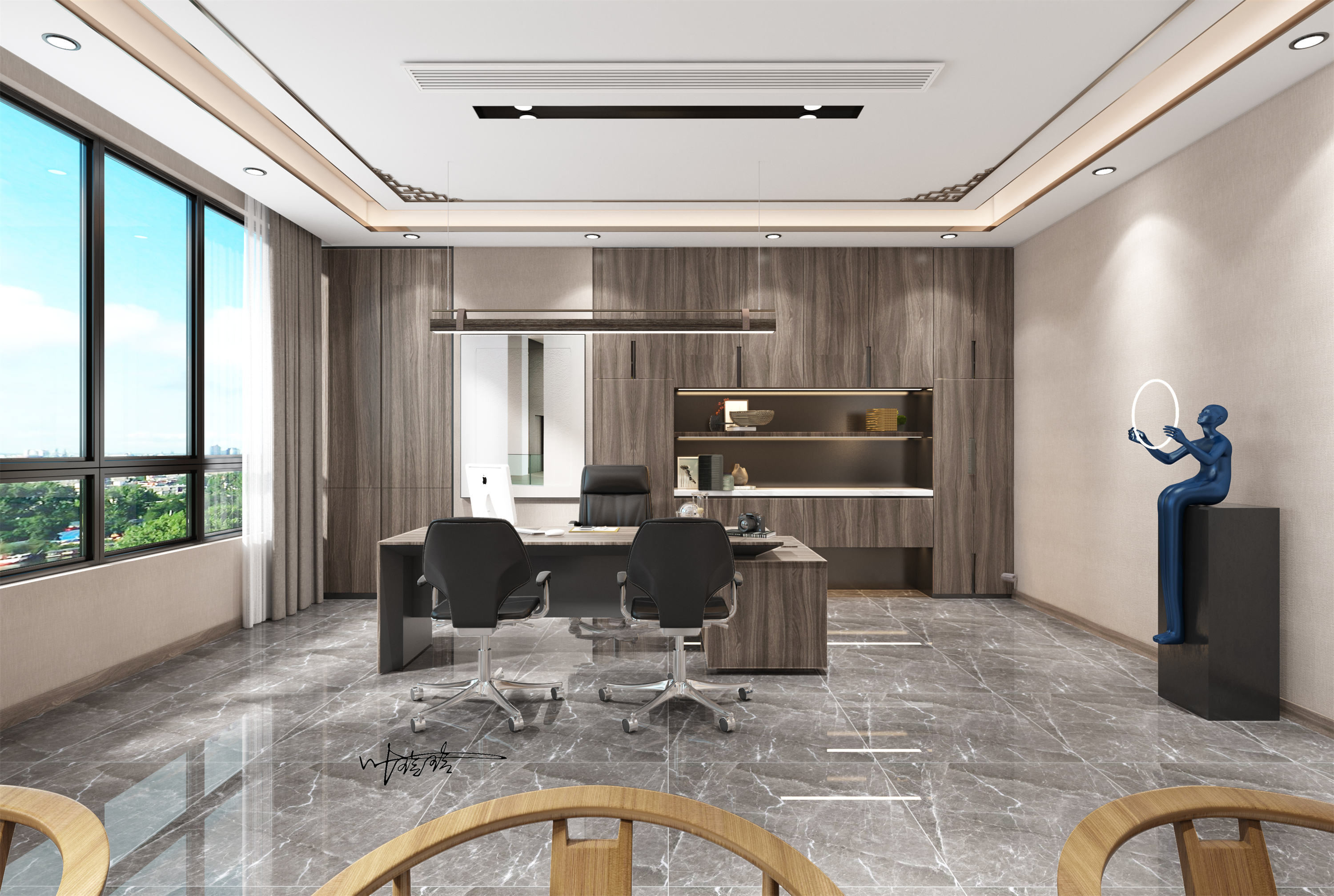 简约不简单的办公室设计-16