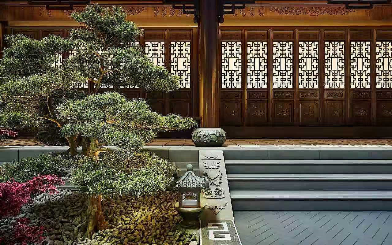 宅基地面积大不妨试一试四合院设计带你感受古建筑之美-8