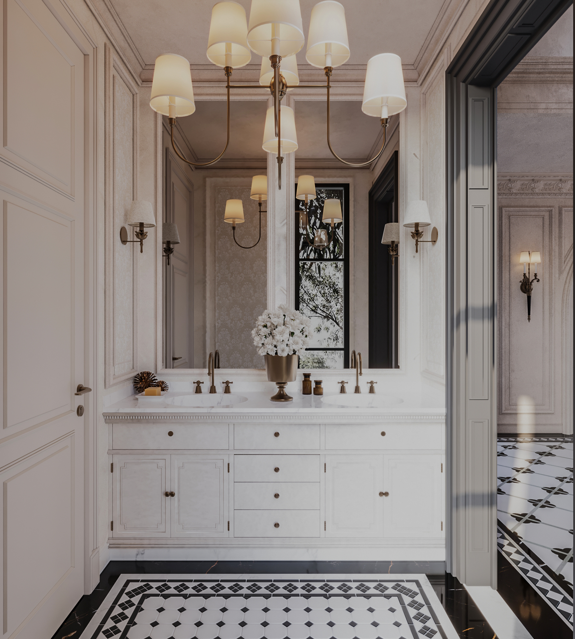 复古法式别墅设计丨沙特阿拉伯-10