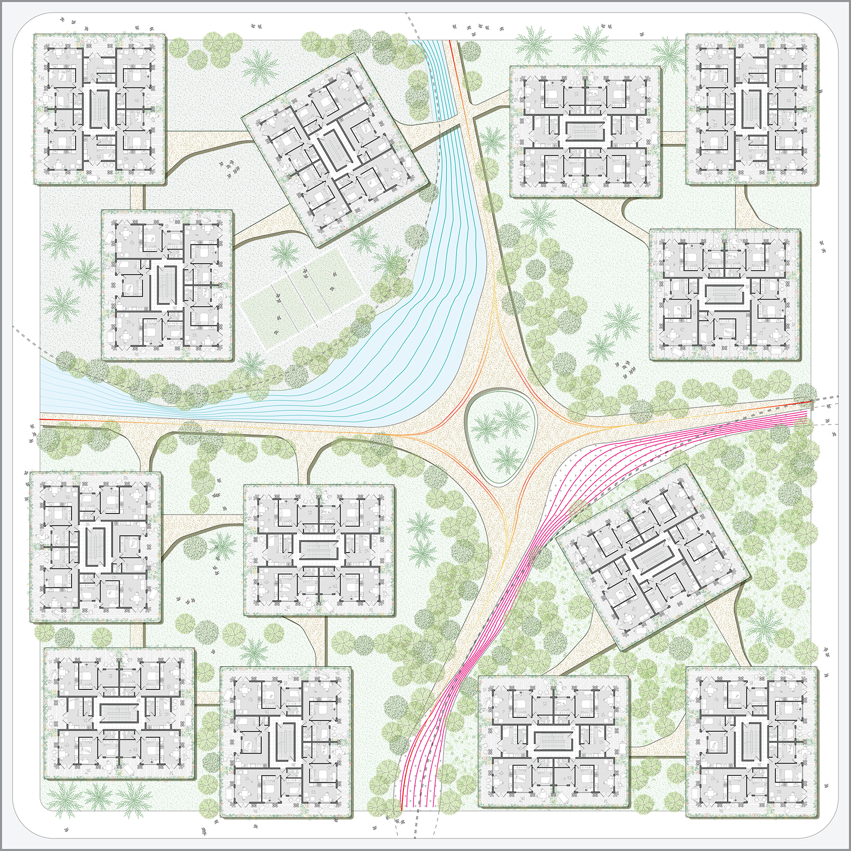 巴拿马 Tropi/Co/Re 住宅，核心住宅模式的创新实践-33