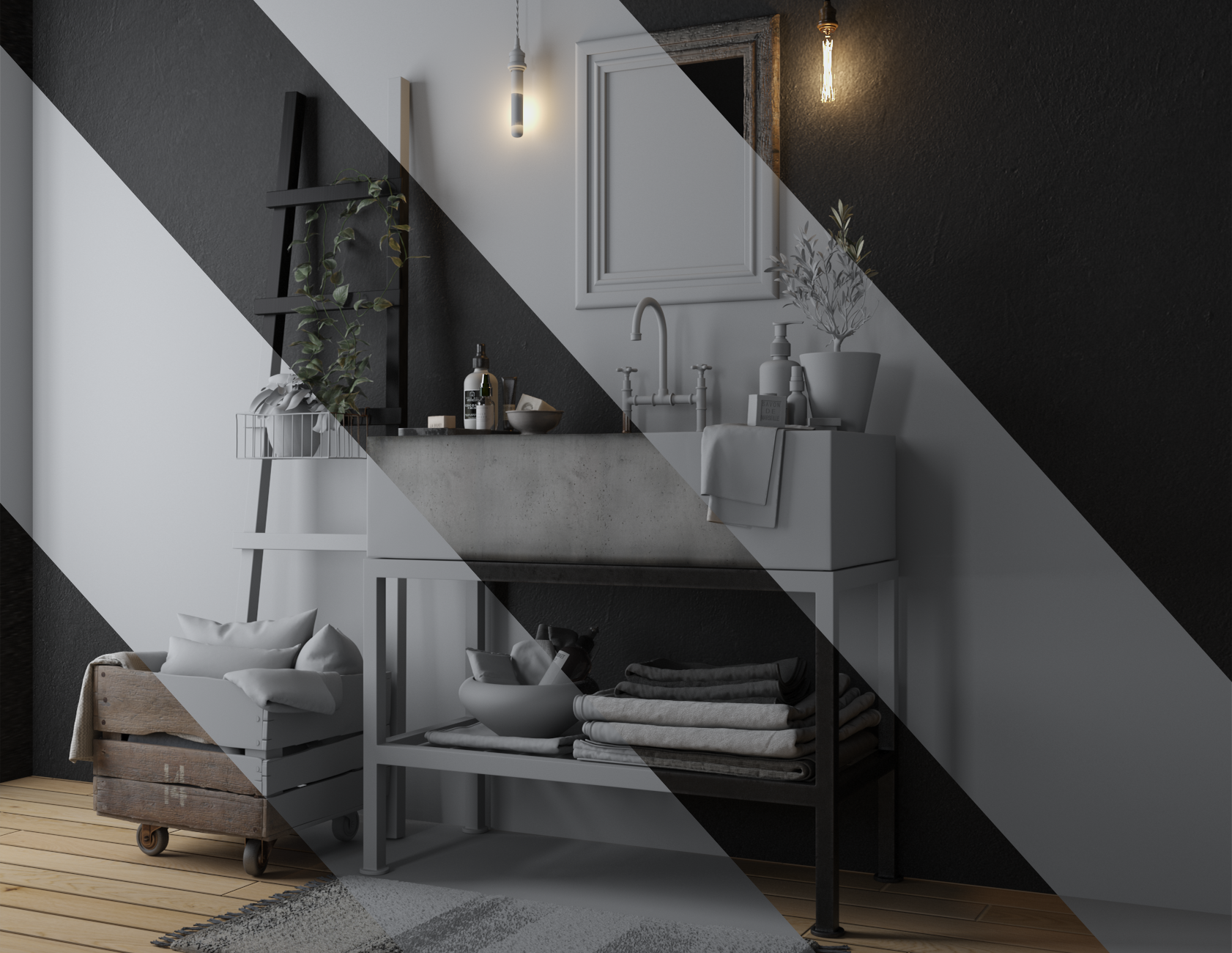 Modern Medieval Washroom-5