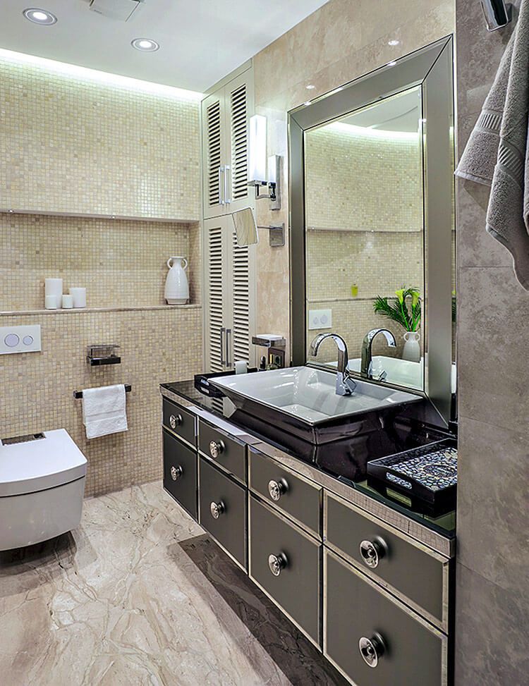 非平凡的典型公寓室内设计丨俄罗斯莫斯科丨建筑师亚历山大·克里维茨基-30