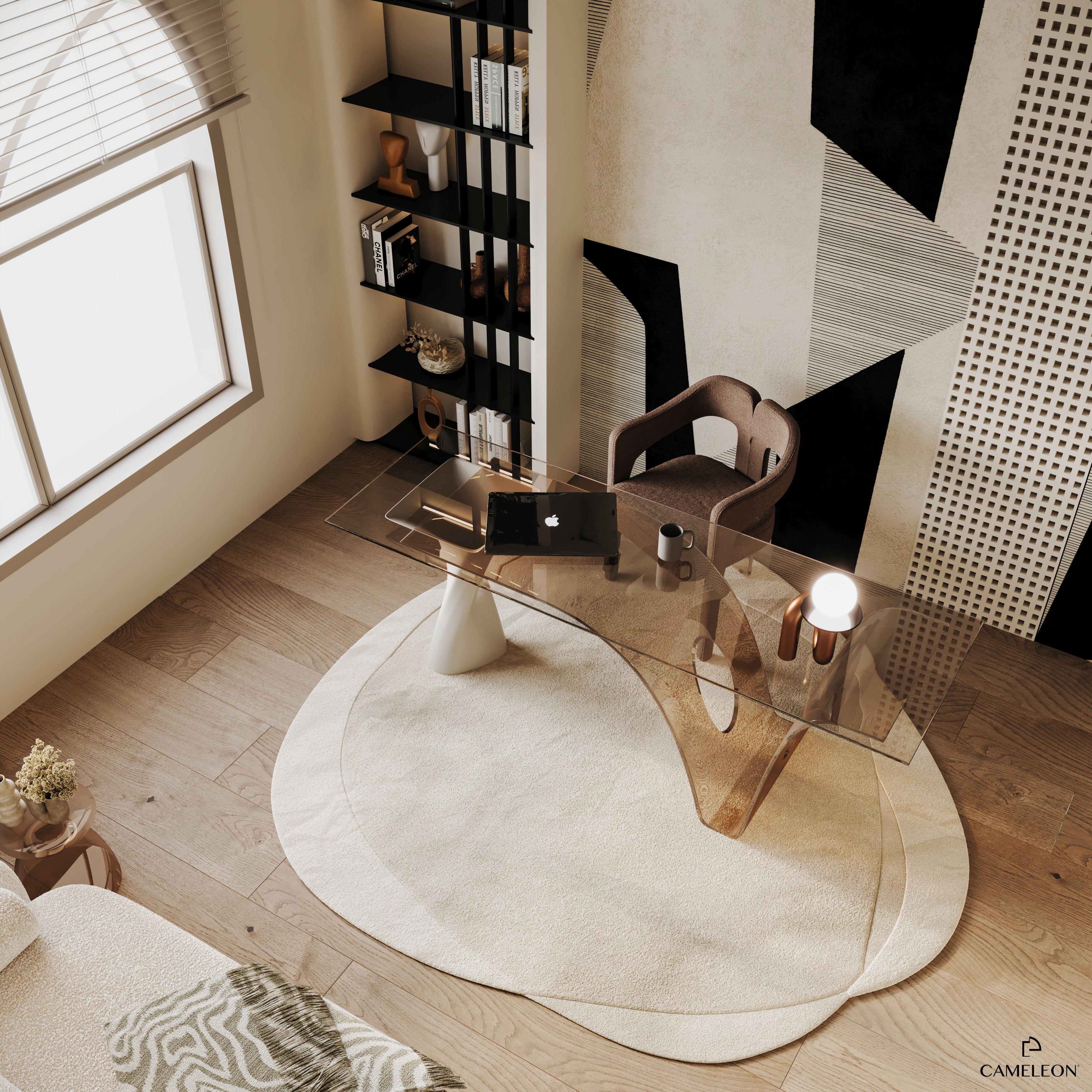 home office (Shoreline apartment palm Jumeirah)-5