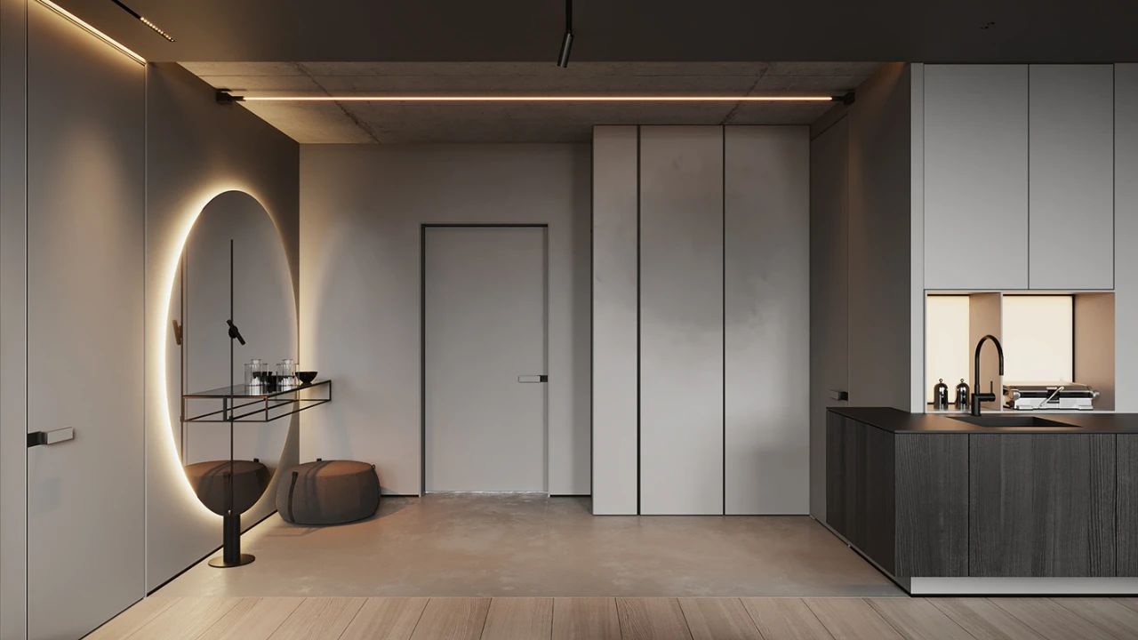 乌克兰极简诗意的小型住宅丨乌克兰基辅丨4 Balance Design-9