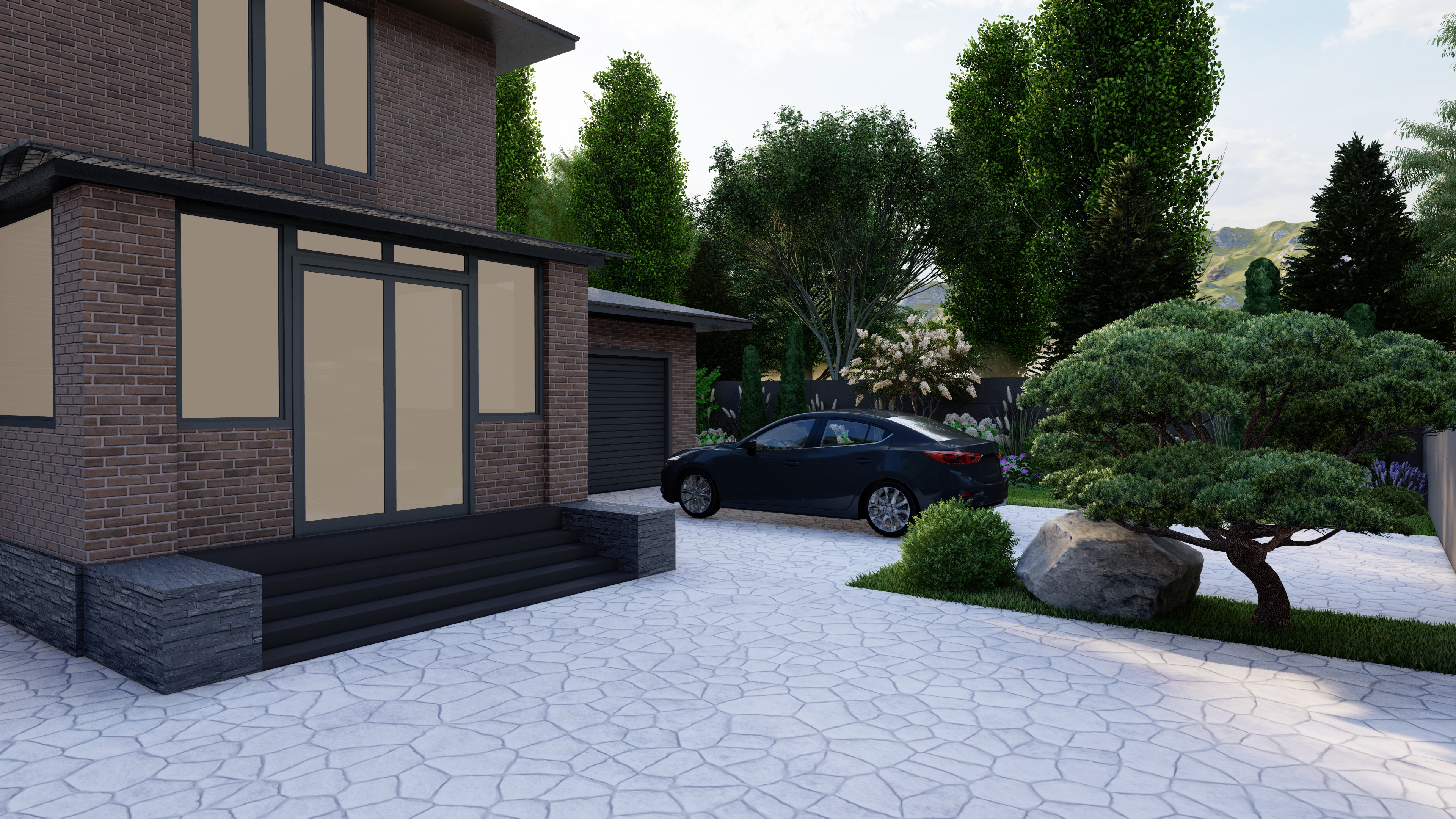 Дизайн-проект частного участка 11 соток-1