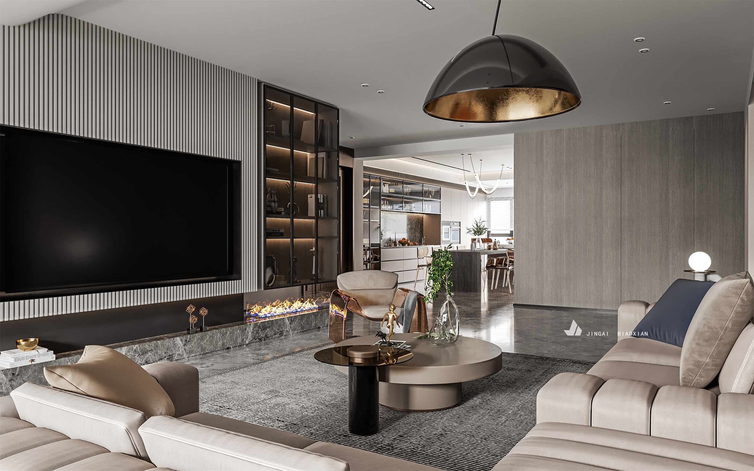 现代简约客餐厅设计案例-16