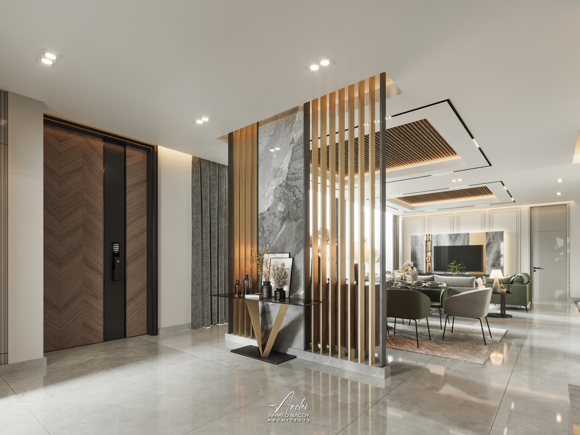 家庭起居和餐厅丨ArchiArchitects-3