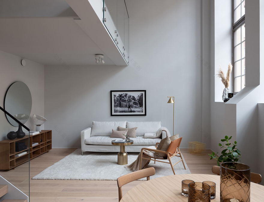 斯德哥尔摩百年体育馆改造成简约北欧风公寓-3