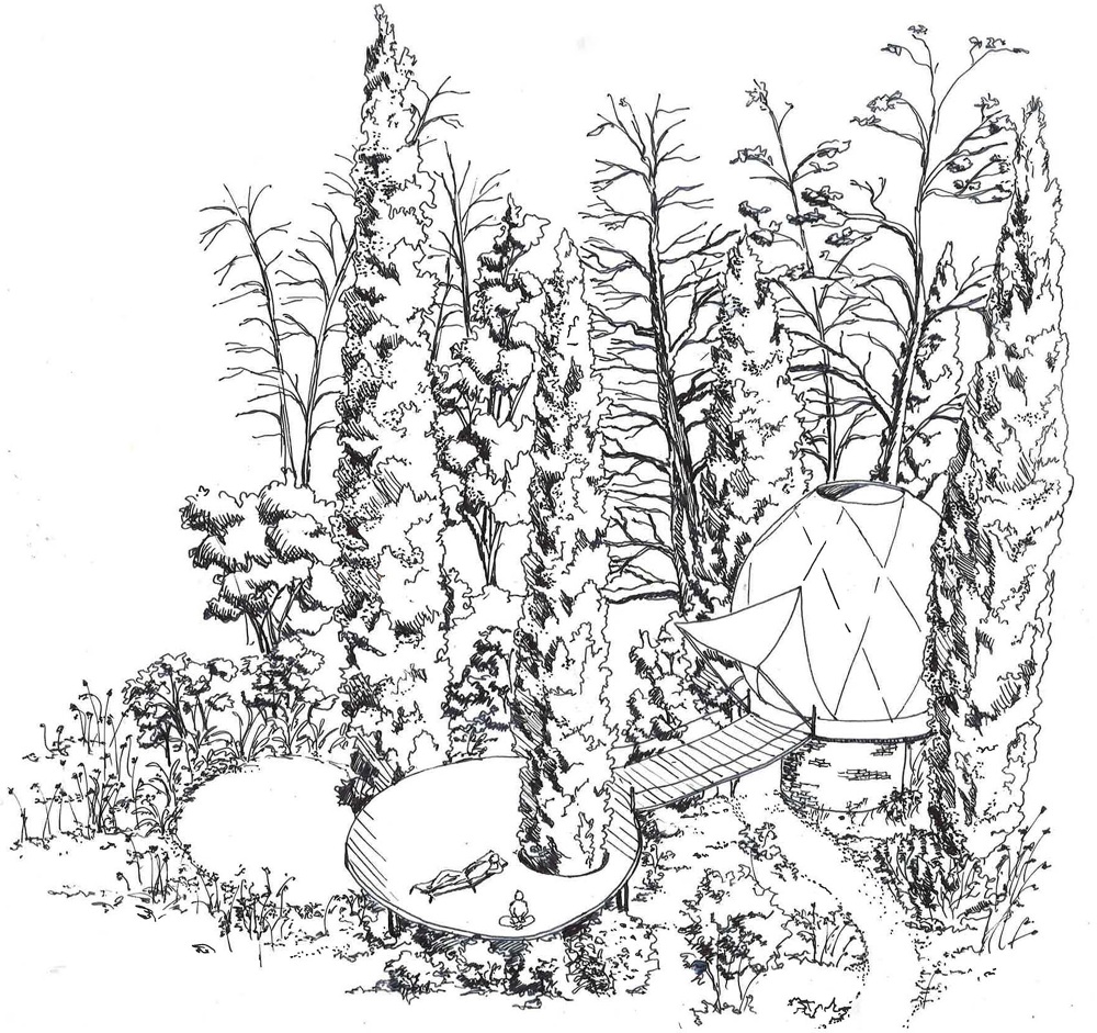 Alipa Hill  Corfu度假“野奢露营”花园景观设计丨希腊丨Inside Outside-25