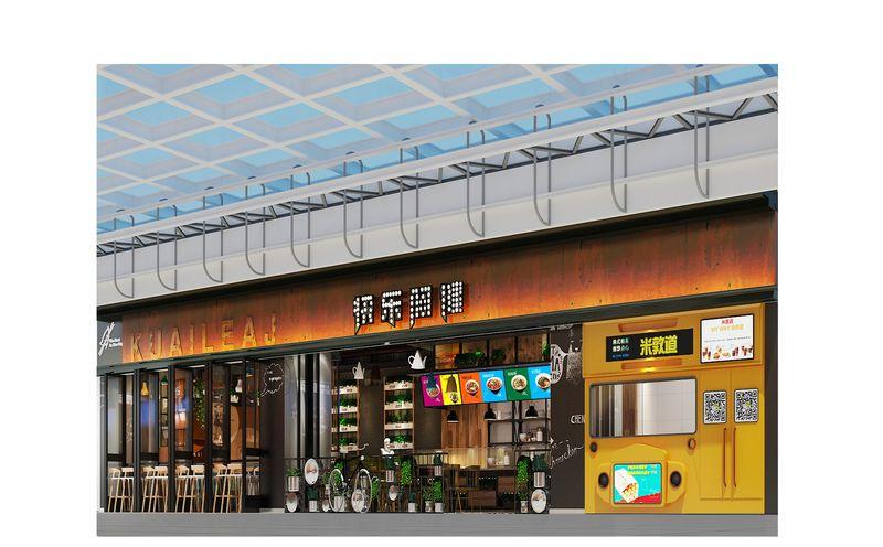 复古工业风餐厅设计 | 呼和浩特七彩城快乐阿健-7