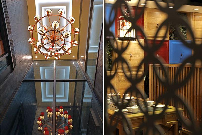 鼎汇丰重庆老火锅长白岛店——轻盈空间，自然舒适就餐氛围-12