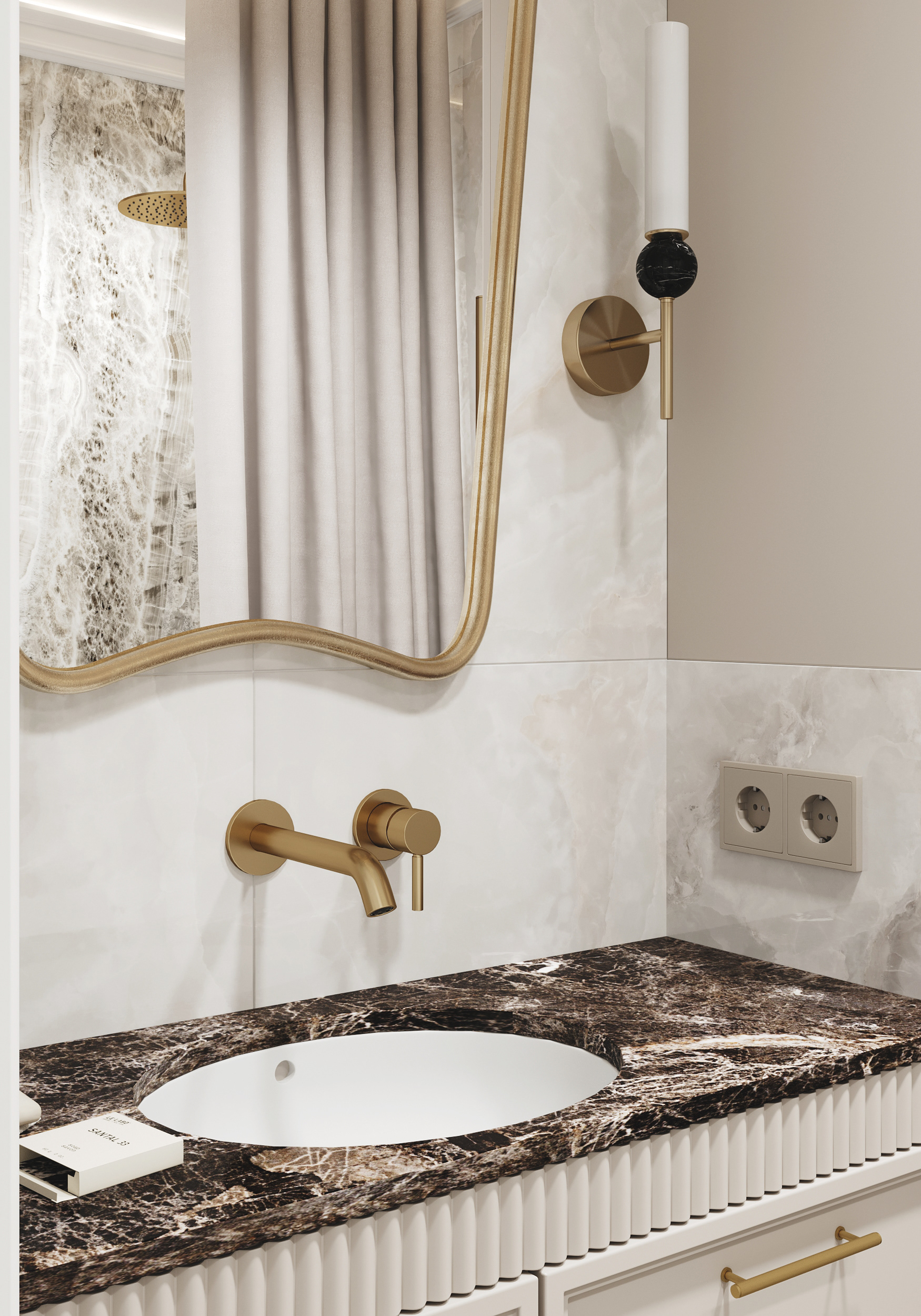 卫生间 #1 及浴室 #1 设计丨设计师 Симдянкина Яна-4