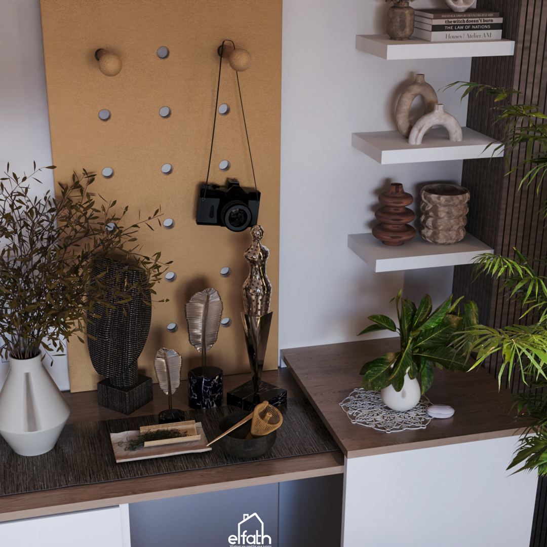 Modern Recepation with open kitchen and balcony-5