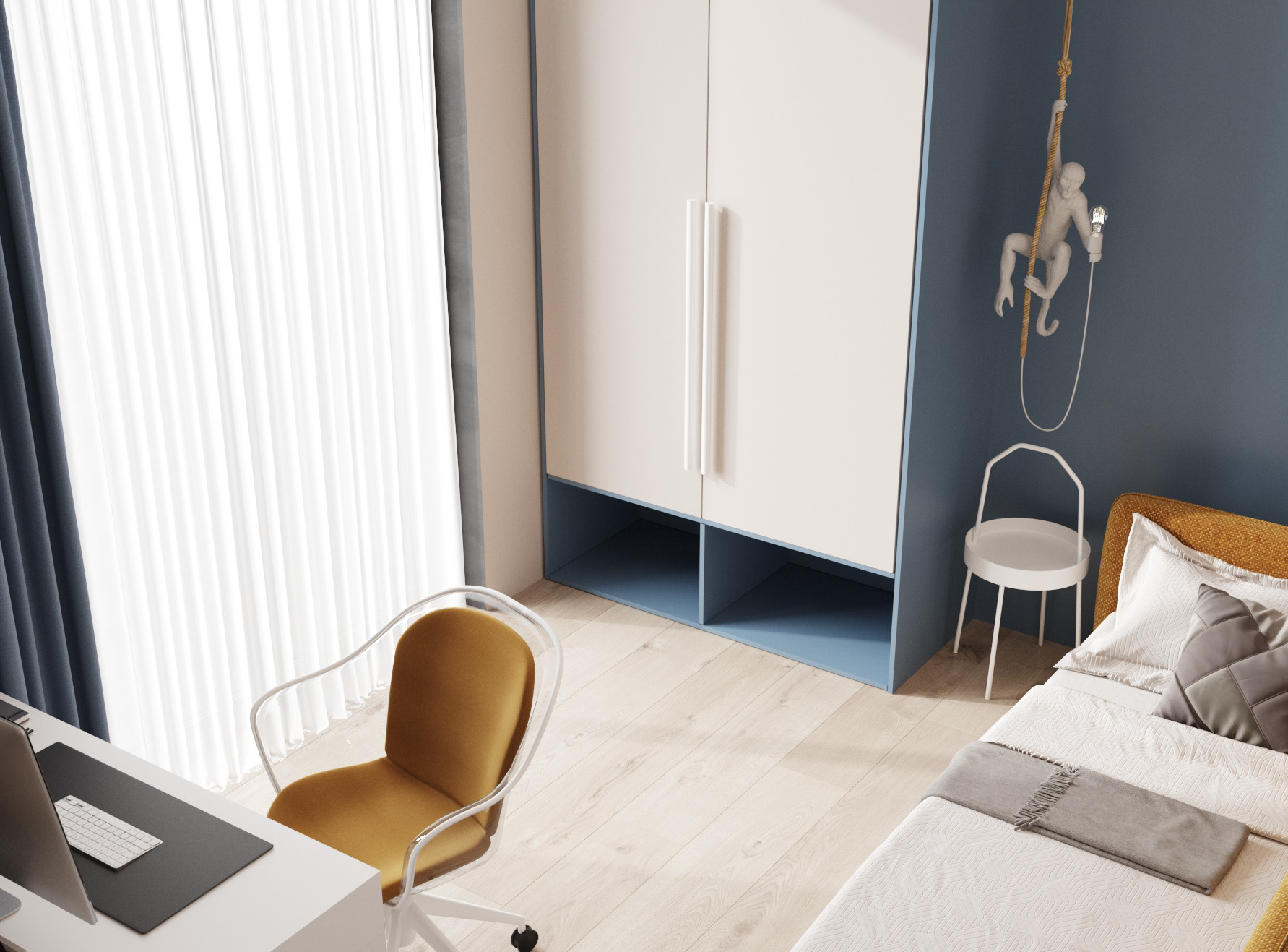 160平复式户型 色彩丰富！-18