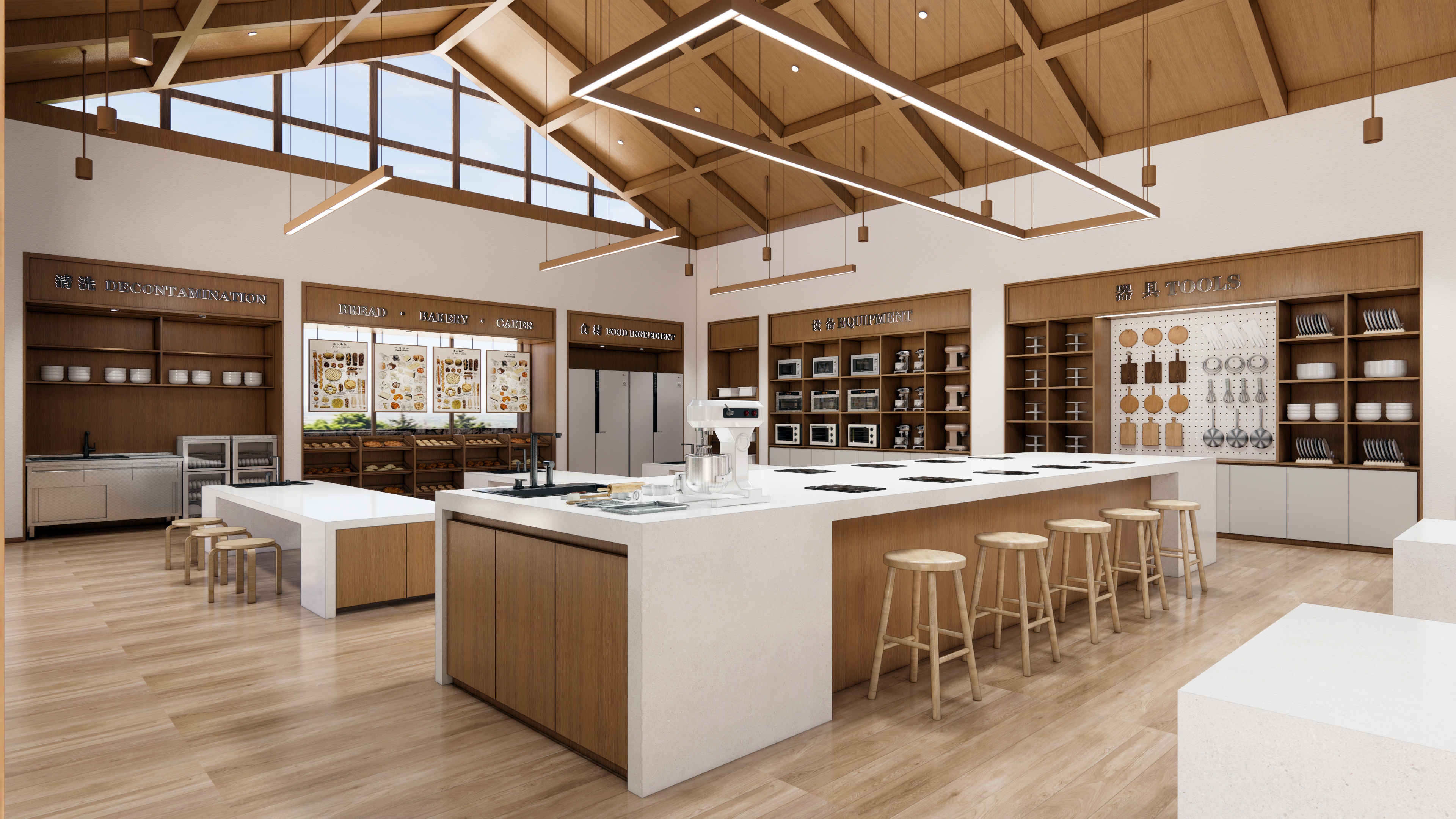 咖啡店 / 亲子空间·咖啡&烘焙工坊空间设计-17