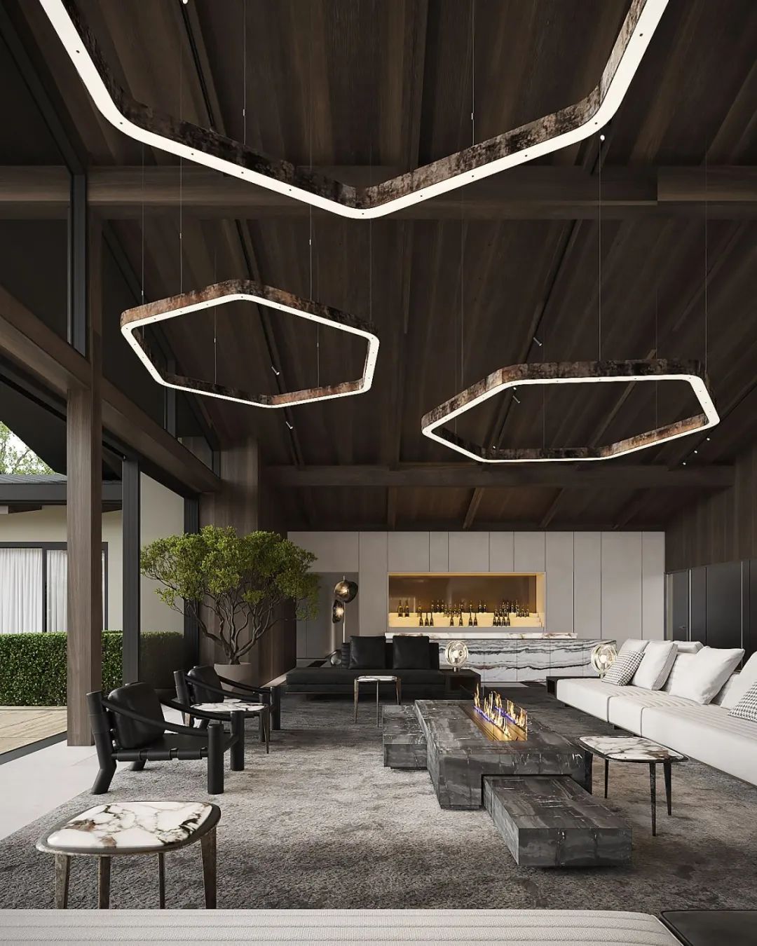 灰色奢华 · 1300㎡大宅设计丨IQOSA Architect-7