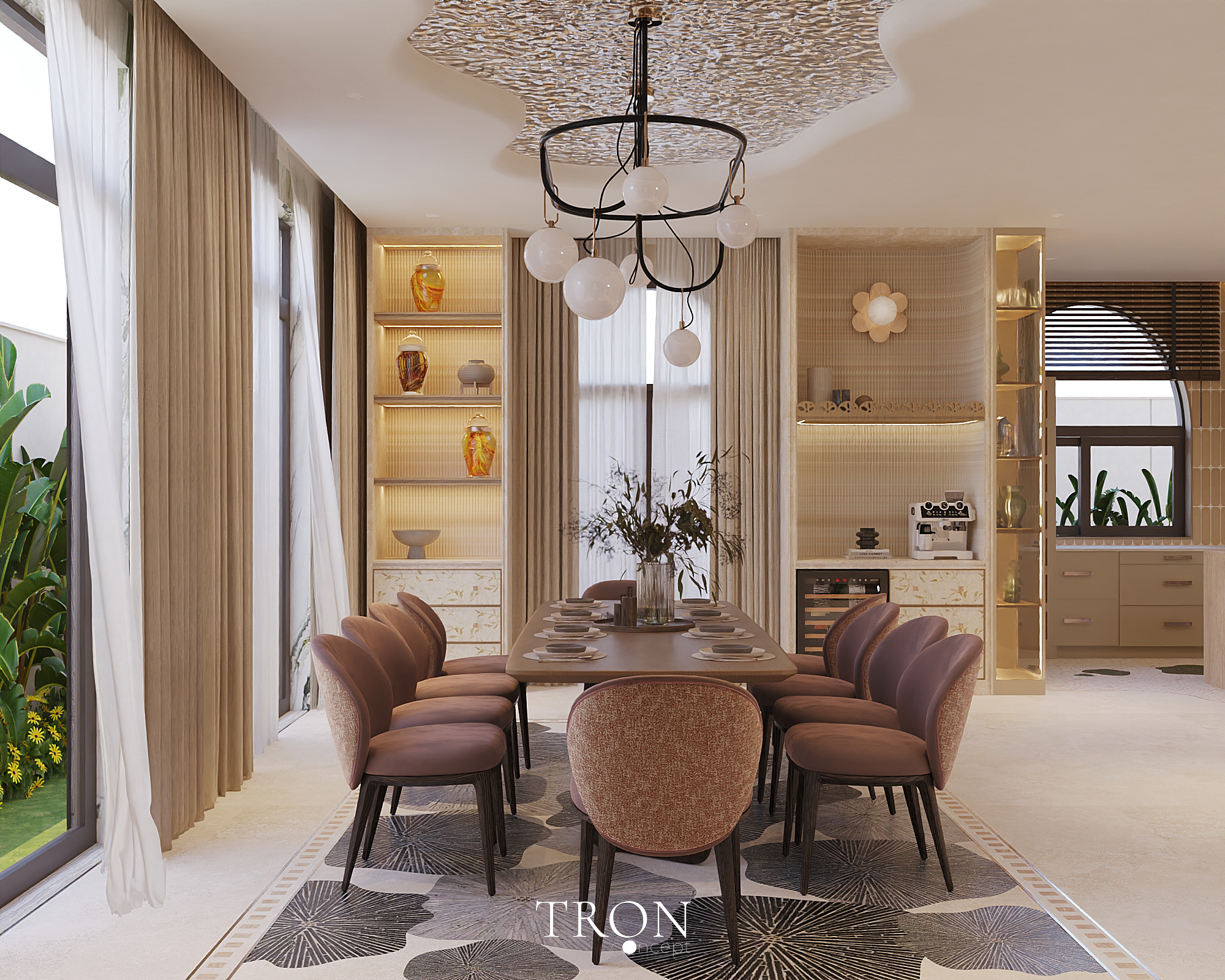 Aqua Confluence - Phòng bếp biệt thự Sen - Đà Nẵng-13