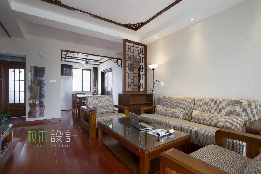 湖畔府邸·现代中式混搭家居设计-34