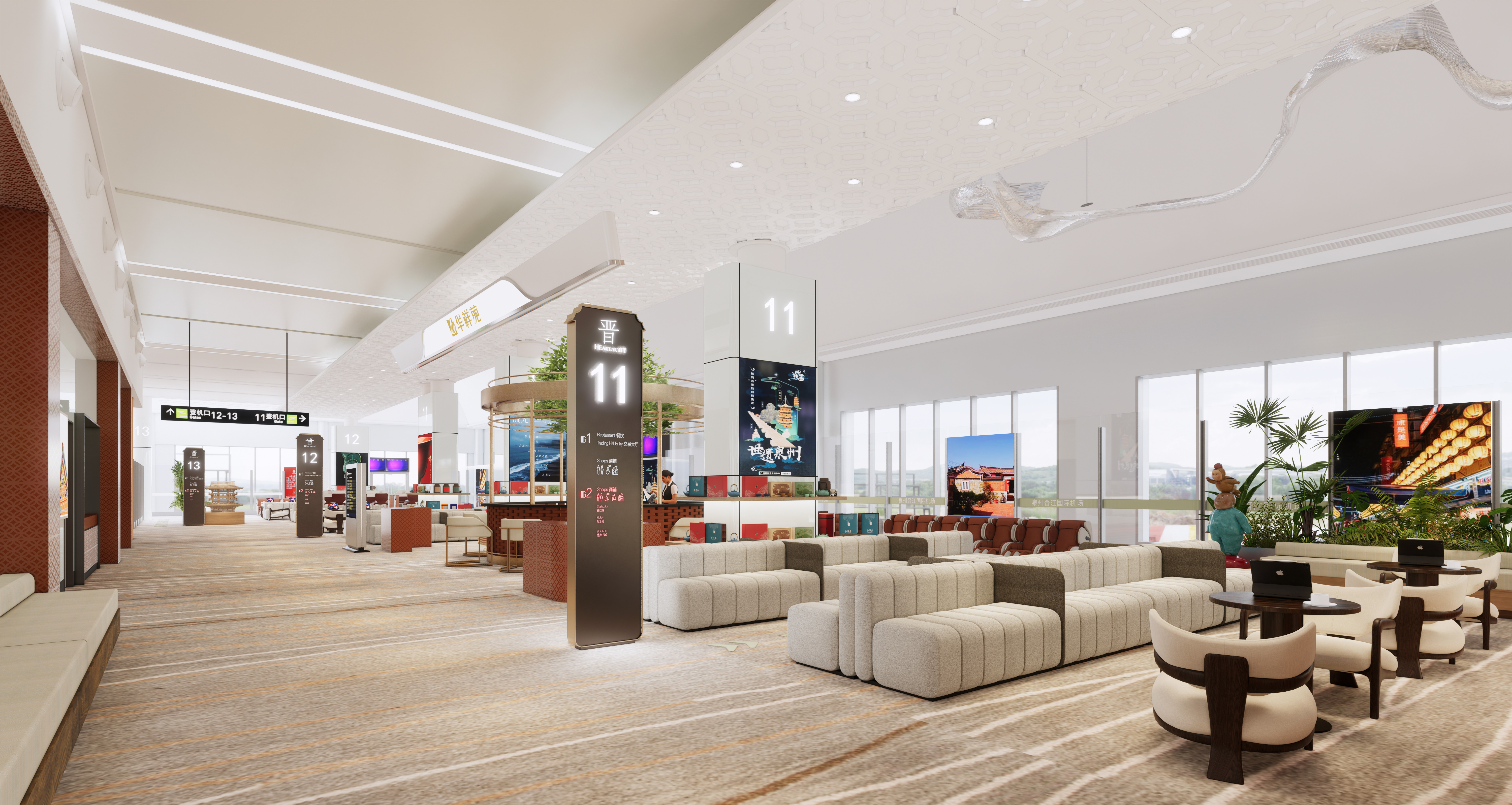 机场候机厅室内设计丨中国泉州-46