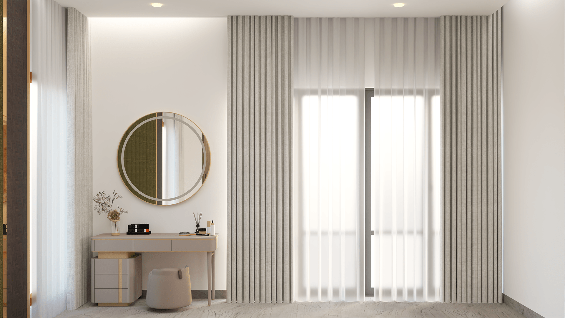 MR.SHAJAHAN RESIDENCE - BEDROOM'S-1