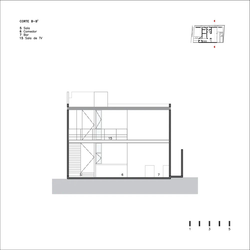 11 米长方形土地上的二层阁楼住宅-43