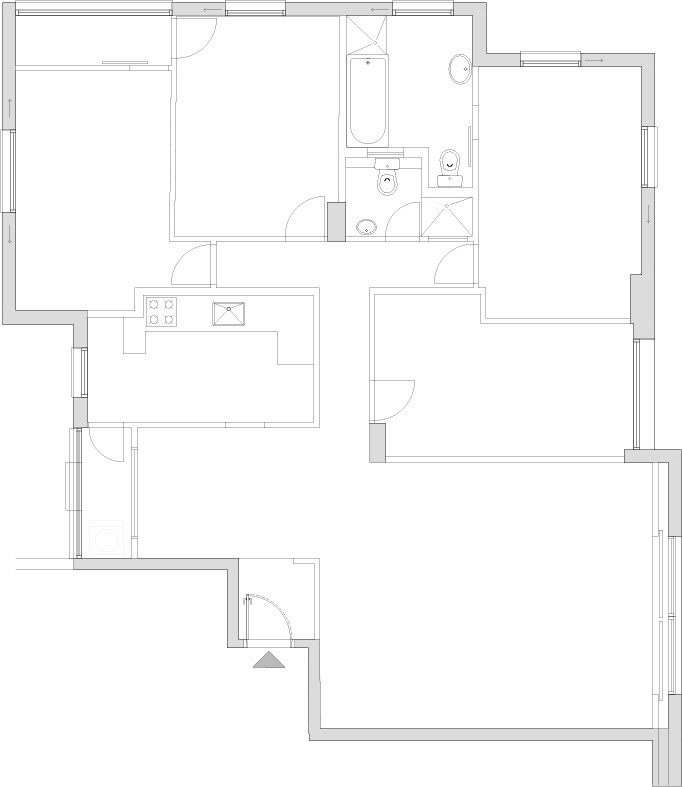 特拉维夫 120 平米工业风公寓，RUST Architects 打造温馨家庭空间-3