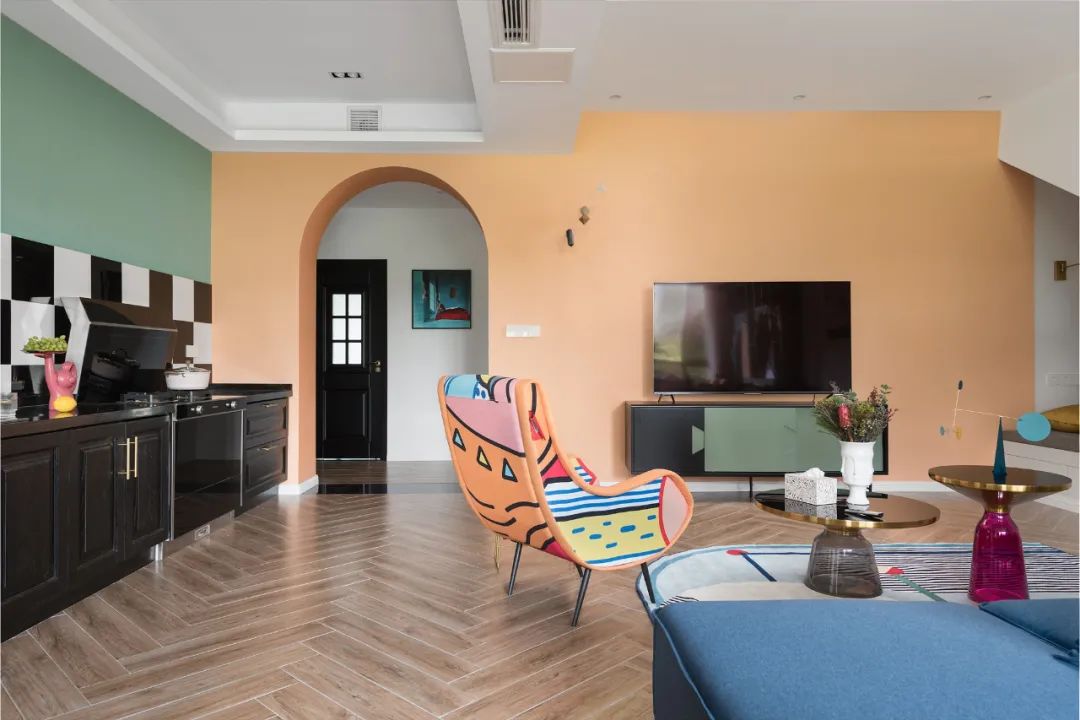 一套房改两套，全屋十几种颜色还想让客厅"裸奔"  | 南也设计-10