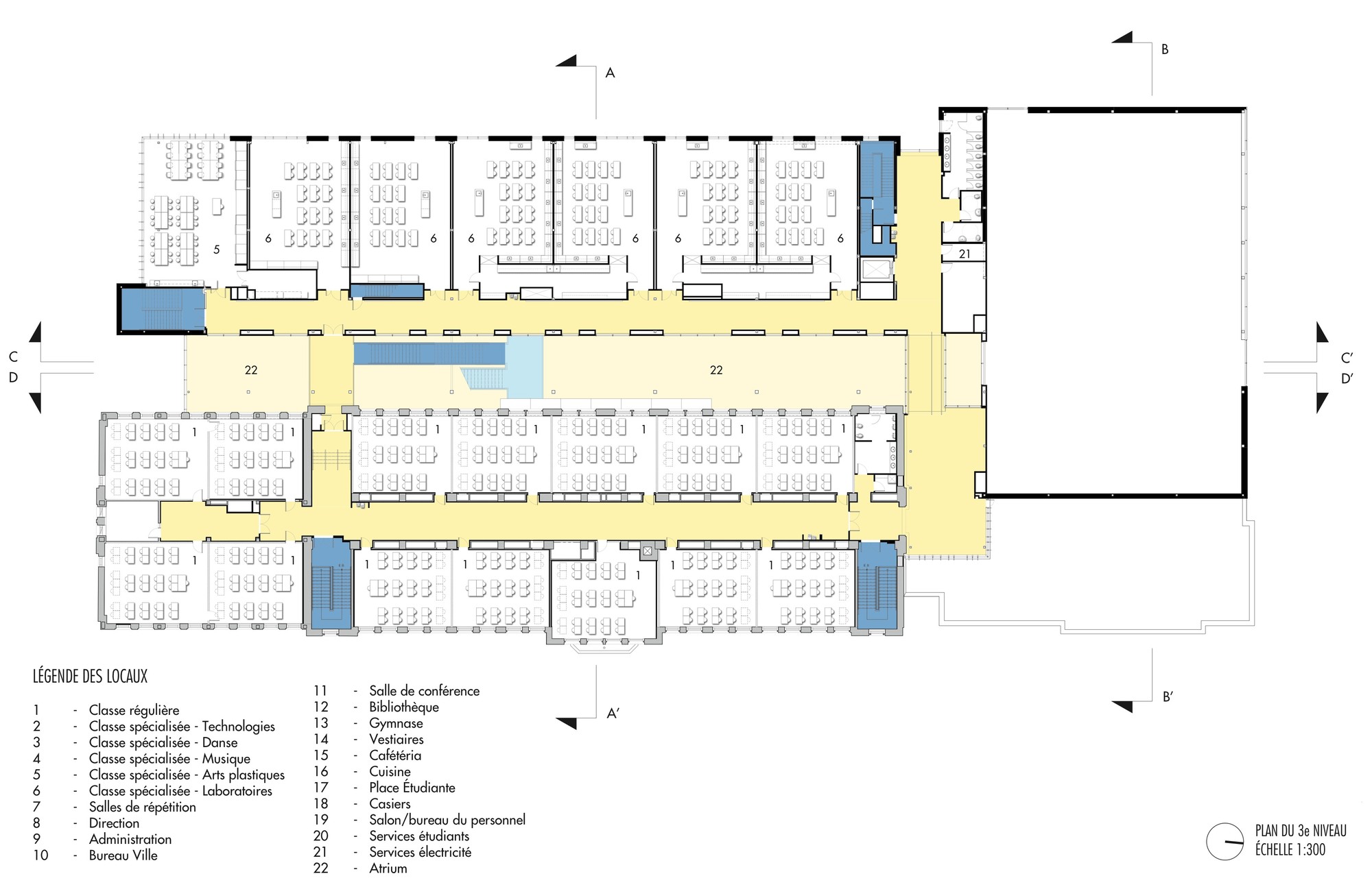 Jodoin Lamarre Pratte architectes Marosi Troy Architectes丨教育建筑丨Collège Saint-Louis-29
