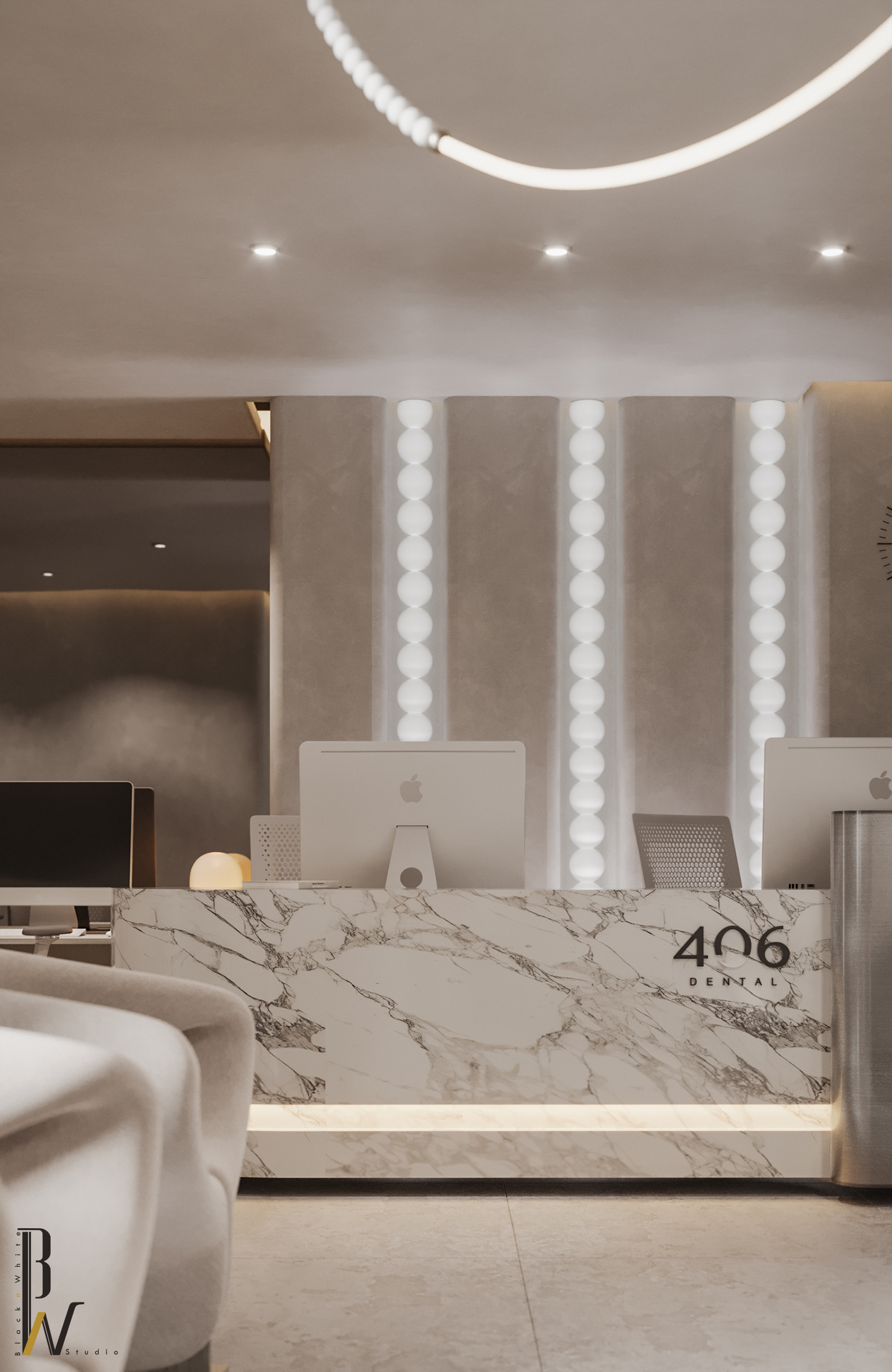 牙科诊所丨英国伦敦丨Black N White-7