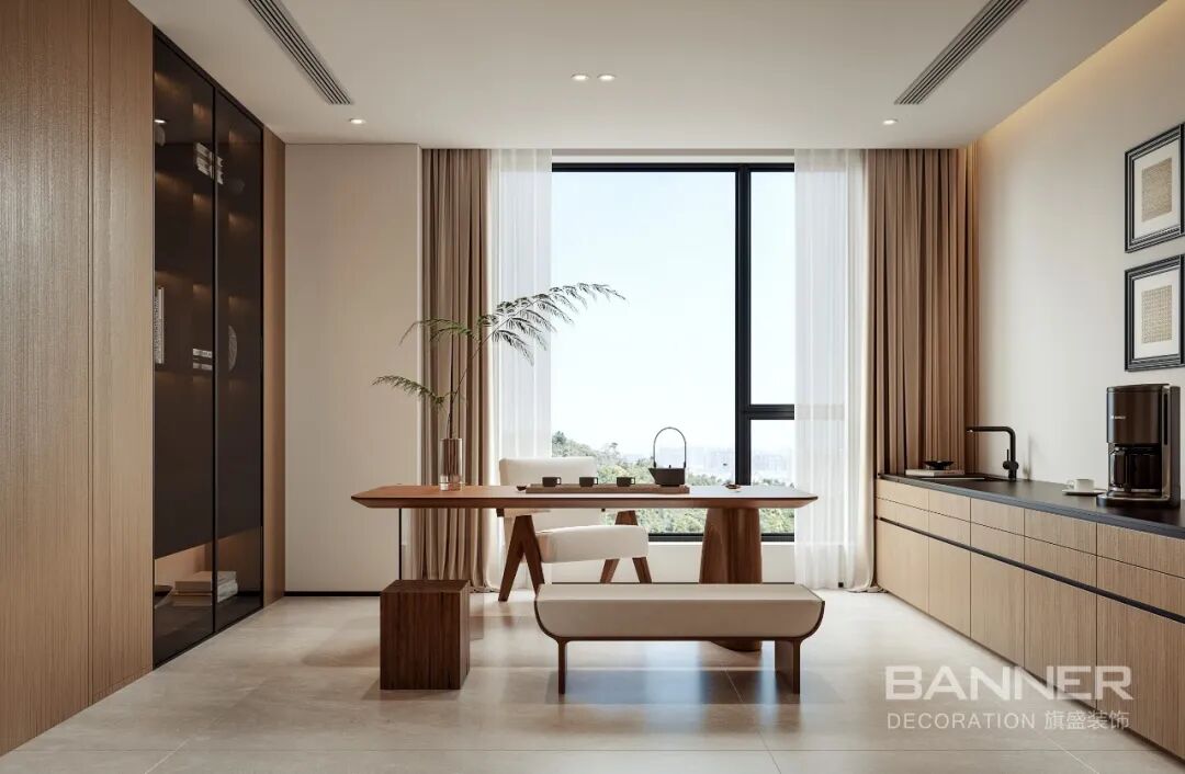 207㎡自然诗意大平层丨旗盛装饰-24