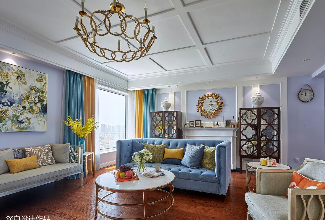 平层丨【深白设计 】美国蝶梦-2