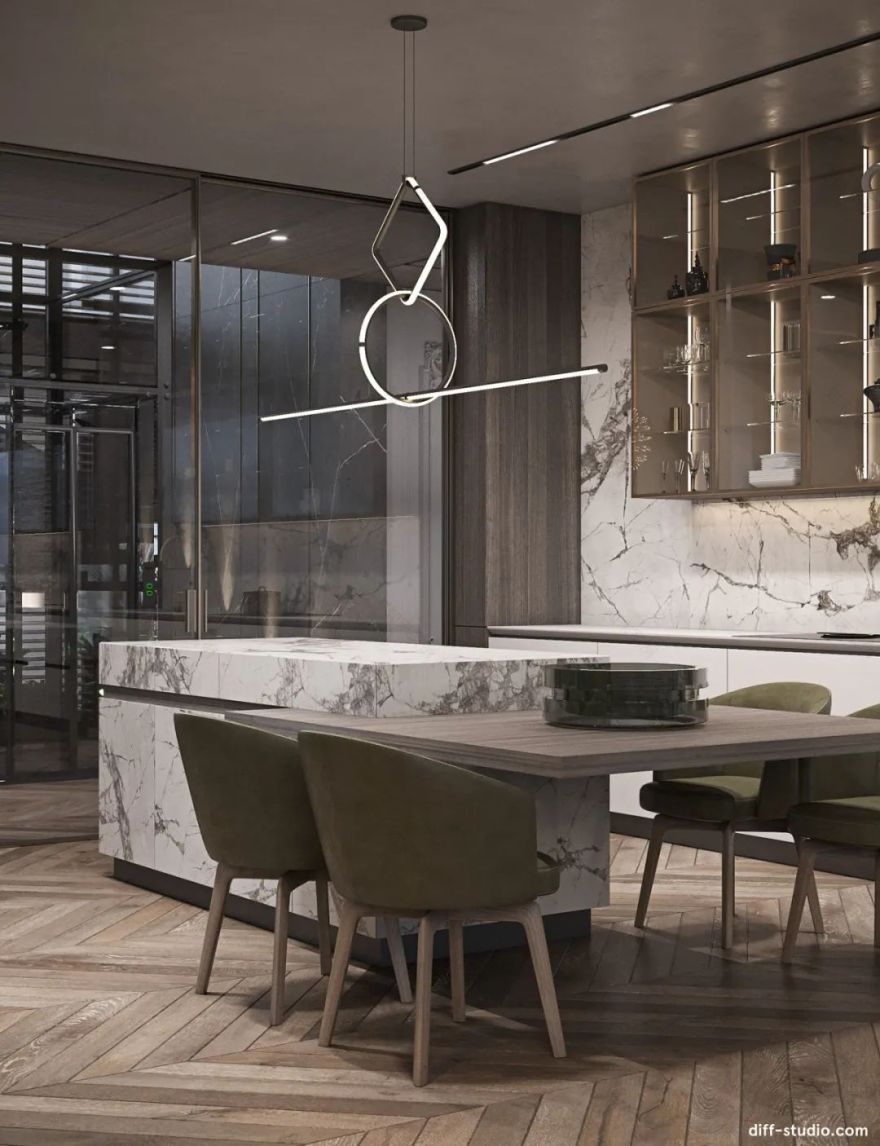 乌克兰基辅 1600㎡新古典奢华大宅丨Diff.Studio-16