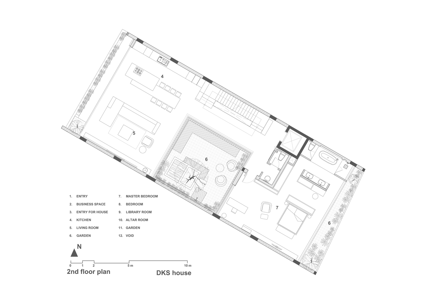 DKS House · 城市中心的绿色静谧之家丨越南-4
