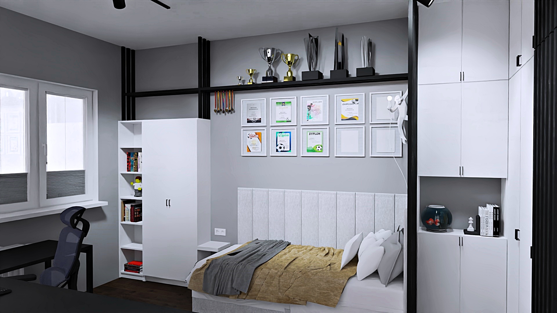 男孩的房间丨波兰华沙丨Monika Pietras-9