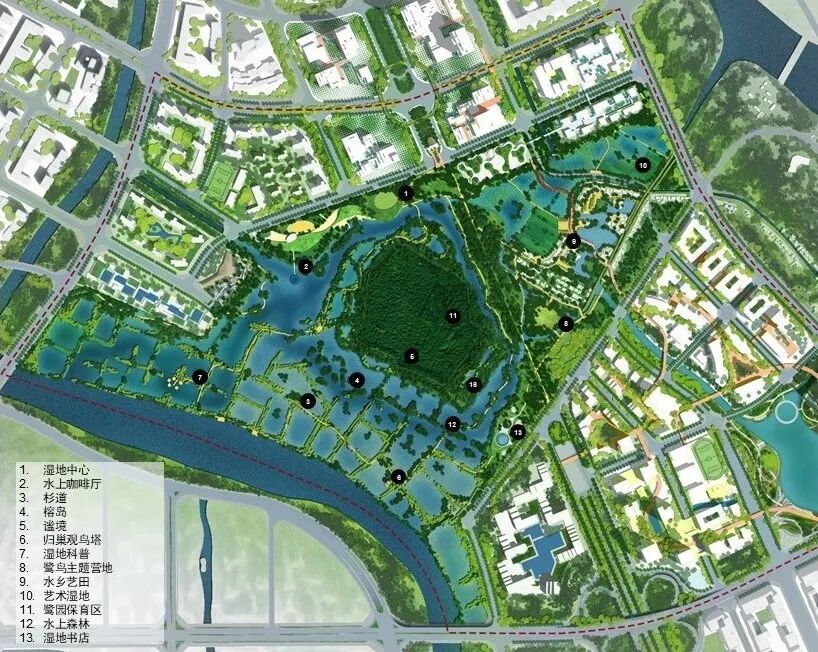 顺德鹭鸟湿地片区景观规划丨中国佛山丨AECOM-8
