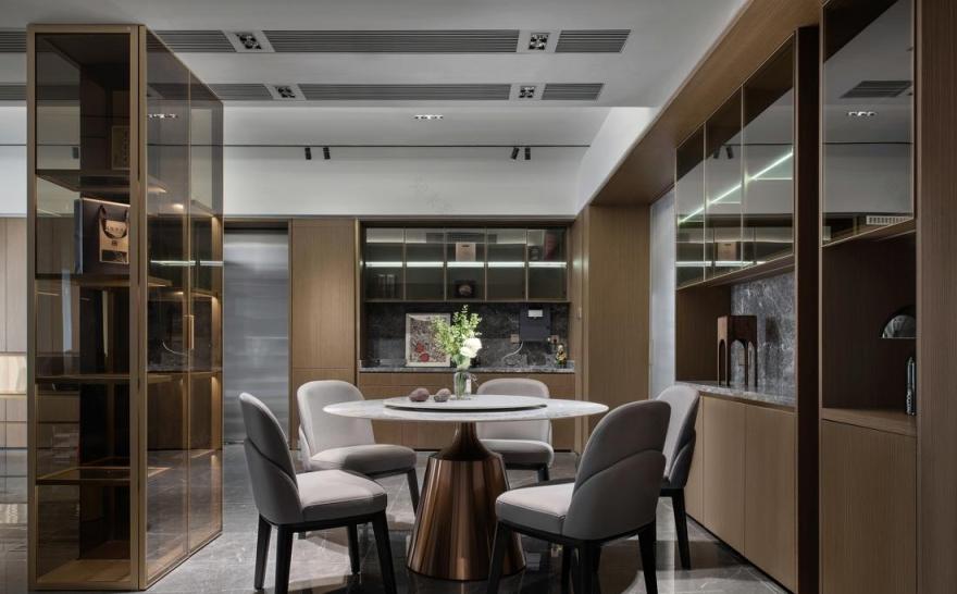 超大户型三代同堂的意式极简奢华设计-41