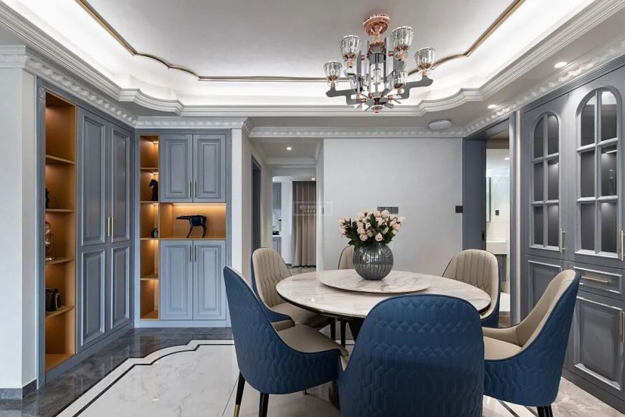 星体花园法式轻奢别墅设计丨紫苹果装饰集团-26