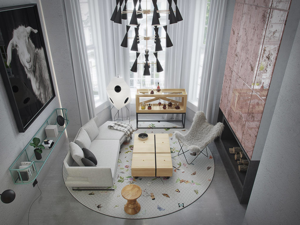 摩登时尚诺丁山年轻情侣公寓丨英国伦敦丨Art Buro工作室-8