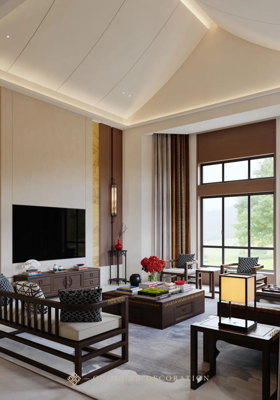 国冠装饰|浙江金华·蓝湾国际，现代中式里的生活长卷-14