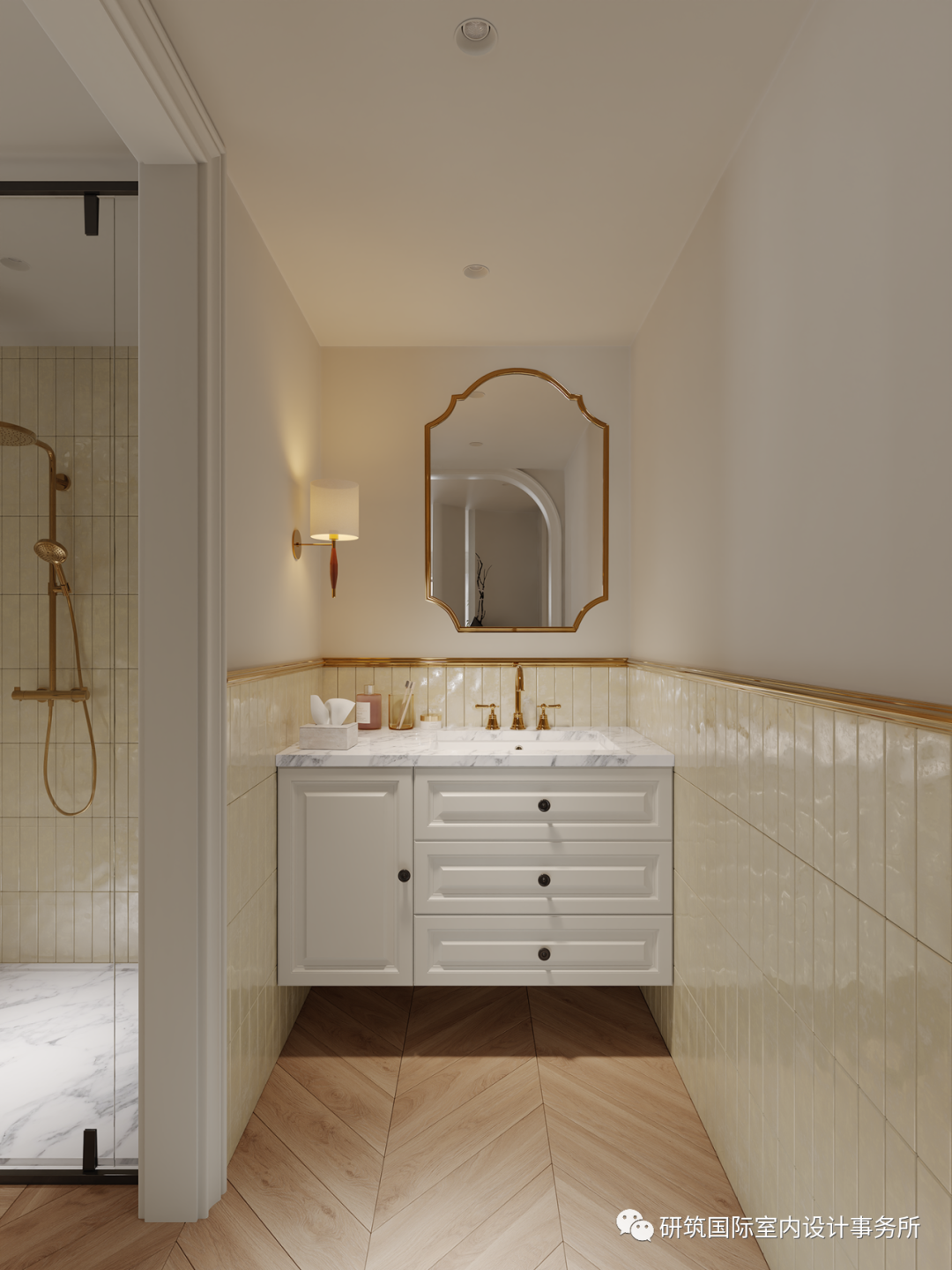 都市经典小区美式奶油风设计丨中国丰台丨研筑国际室内设计事务所-61