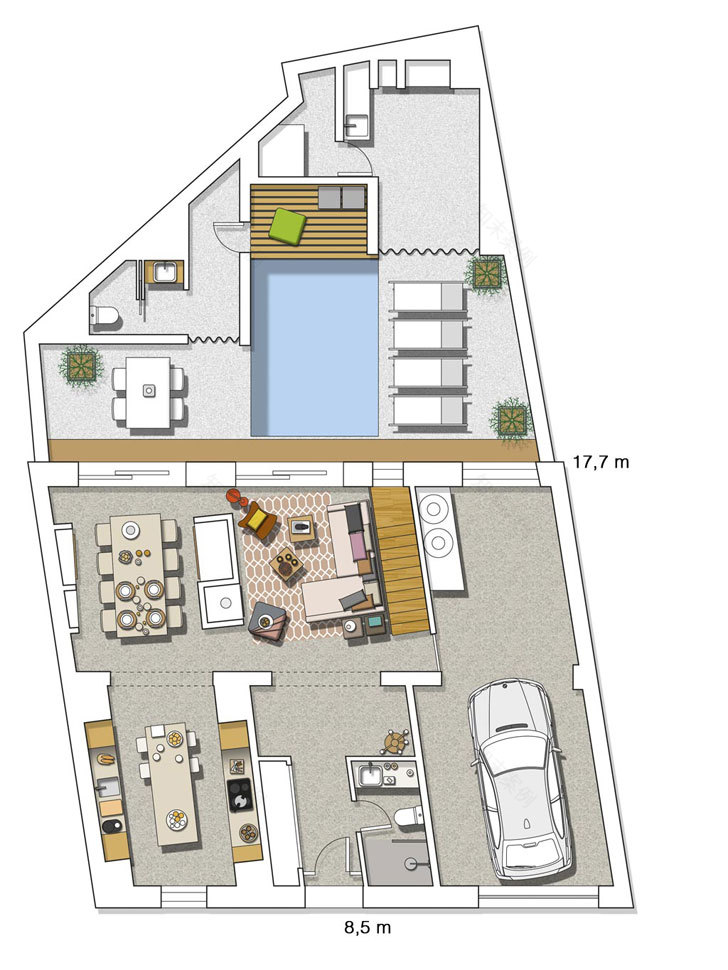 古老建筑的现代新生——马洛卡岛迷你度假屋设计-16
