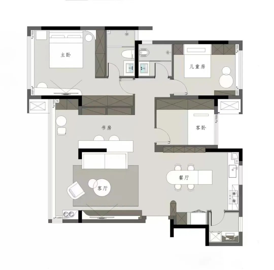 学樘府 Co'co · 盐系风格与温柔生活的完美融合丨里驹室内设计-34