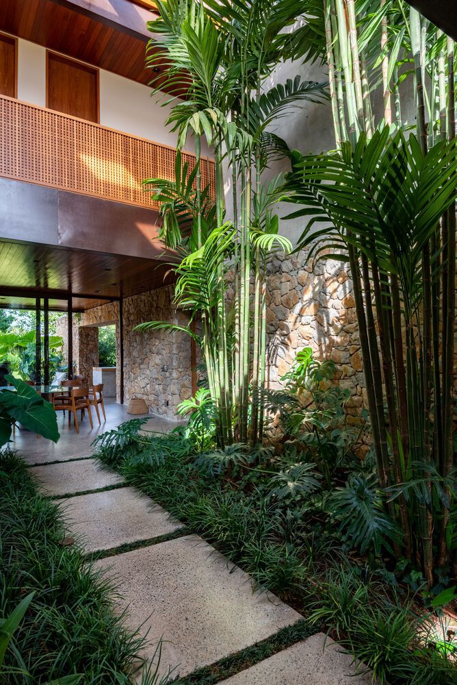 绿意盎然与自然共生的巴西家庭住宅丨巴西圣保罗-36