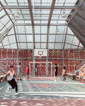 Multiprogram Ship, Vertical System of Sports and Cultural Platforms / Alejandro Haiek / LAB PRO FAB