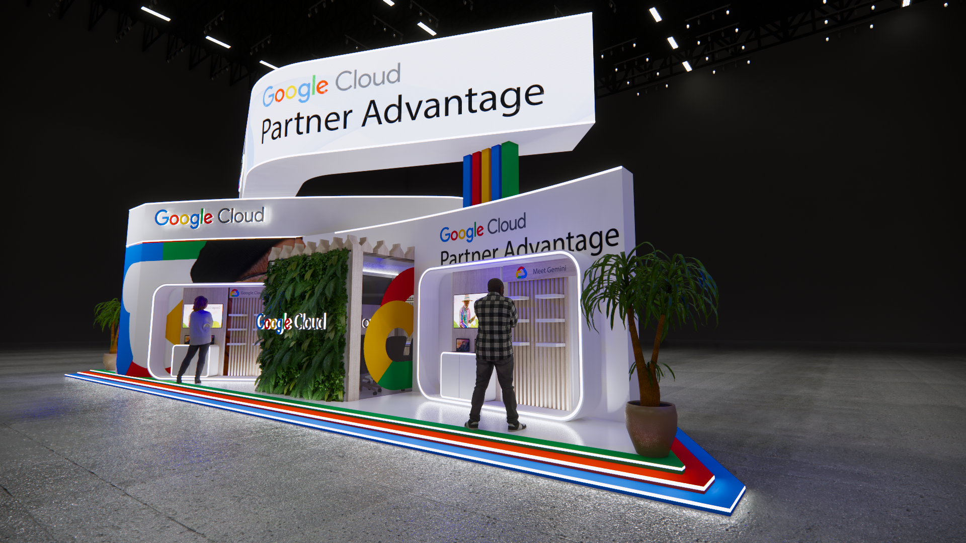 Google exhibition stand , event design-2