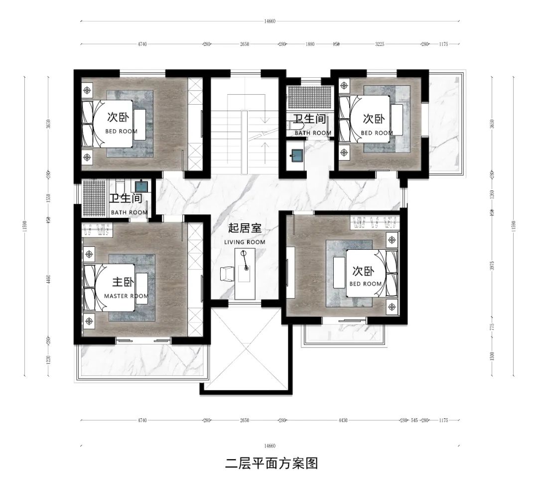 《橙熹设计》 |  宁波 280m²自然简约别墅，打造温馨诗意的春秋家园-14