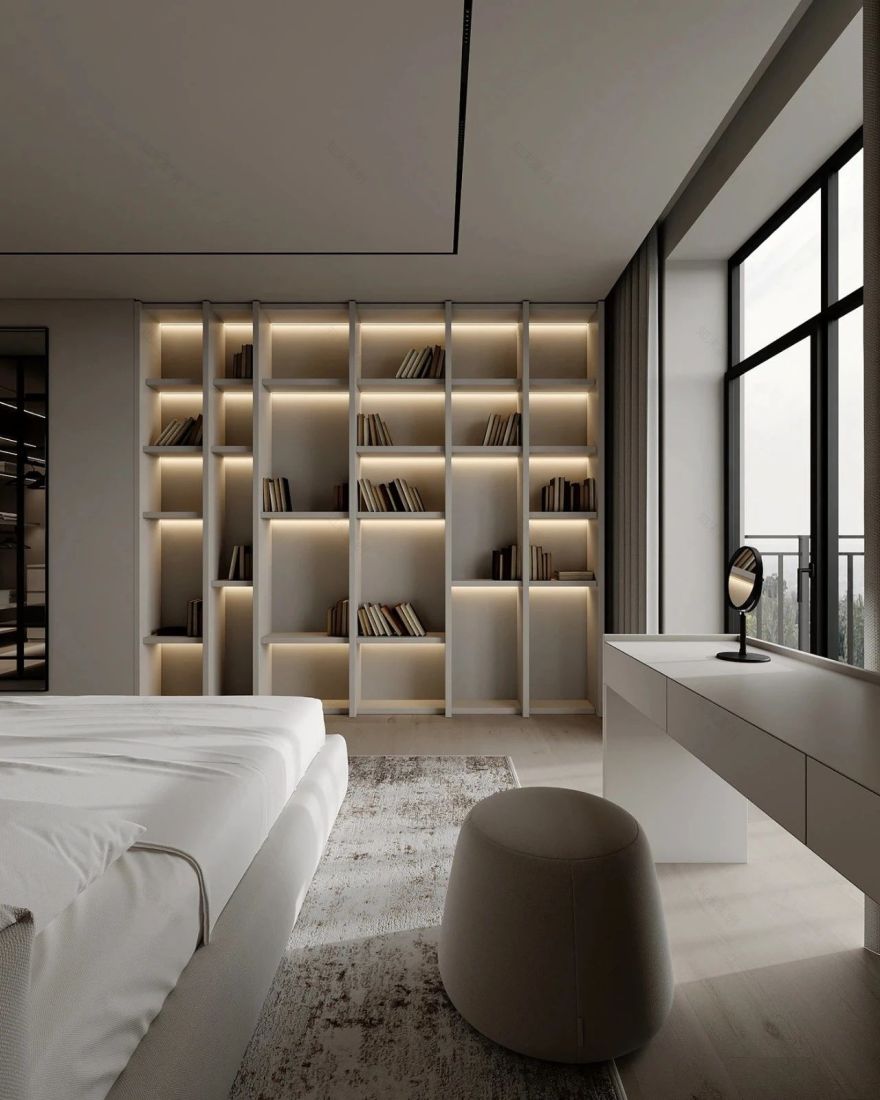 原木系奶油风极简空间loft公寓设计丨URSA STUDIO-42