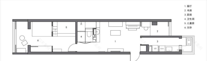 北京小户型改造,打造四口之家舒适生活-2
