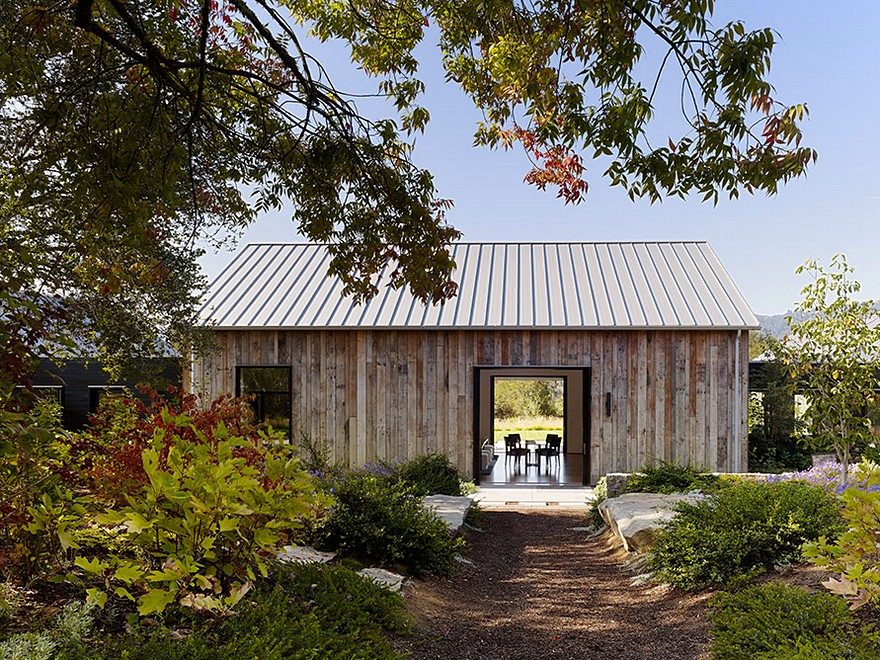 Portola Valley Barn Featuring a Rustic Exterior in Contrast with Contemporary Interior-6