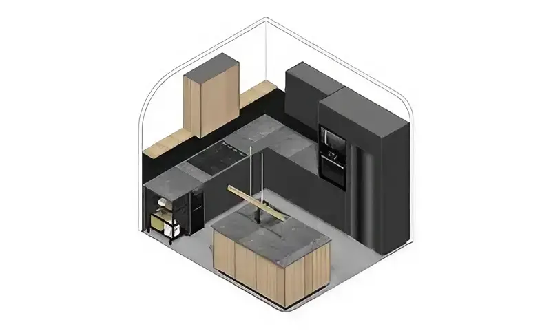 "Leroy Merlin 厨房 | 黑色与木质的完美结合"-17